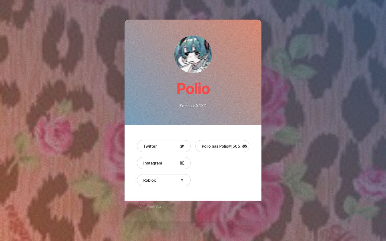 Carrd profile picture for @polio